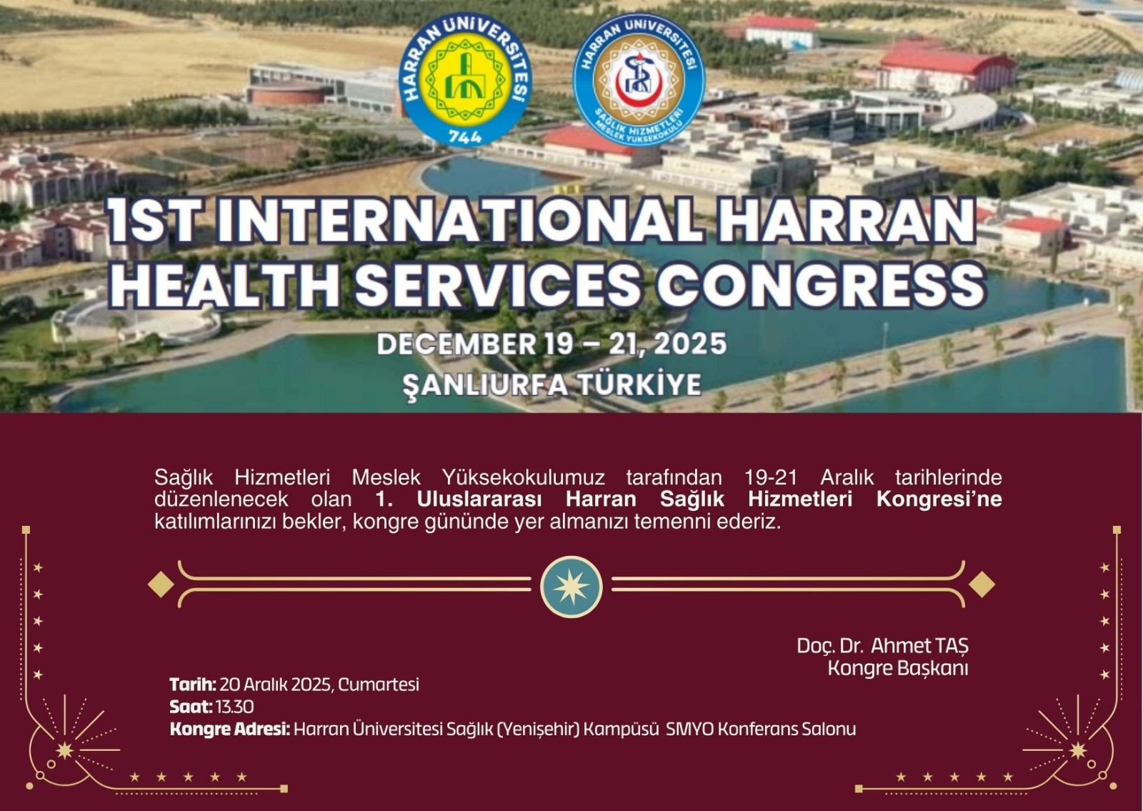 1. Uluslararası Harran Sağlık Hizmetleri Kongresi